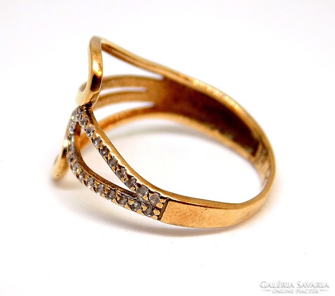 Rose gold stone ring (zal-au112018)