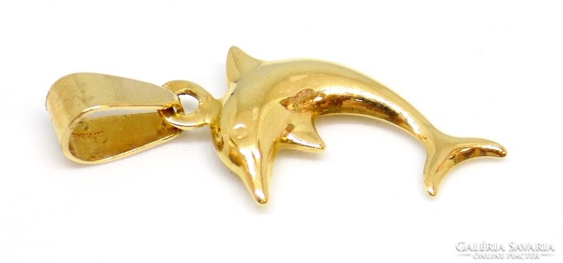 Golden dolphin pendant (zal-au115385)