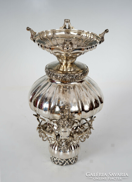 Silver figural lamp