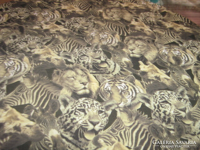 Beautiful tablecloth with wild animals