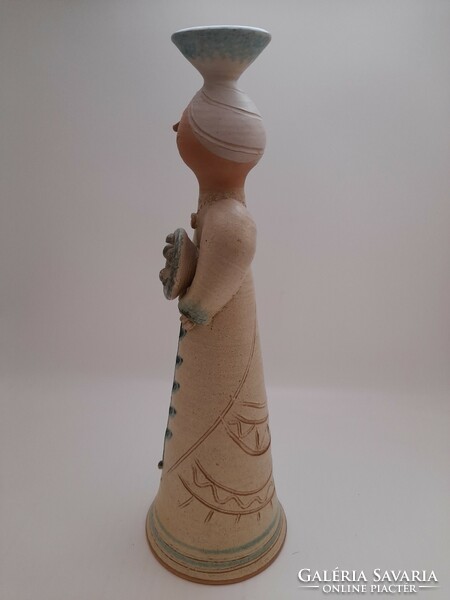 Györgyi Beke ceramic figure, 34 cm