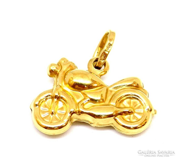 Gold motorcycle pendant (zal-au101792)