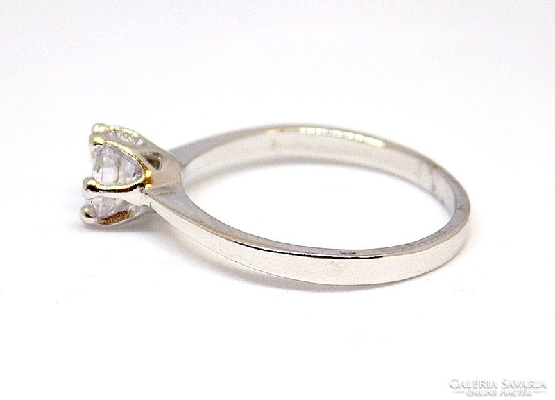 Fehér arany köves gyűrű (ZAL-Au92890)