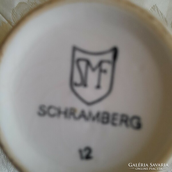 Schramberg 12 jelzett csésze kis lepattanas