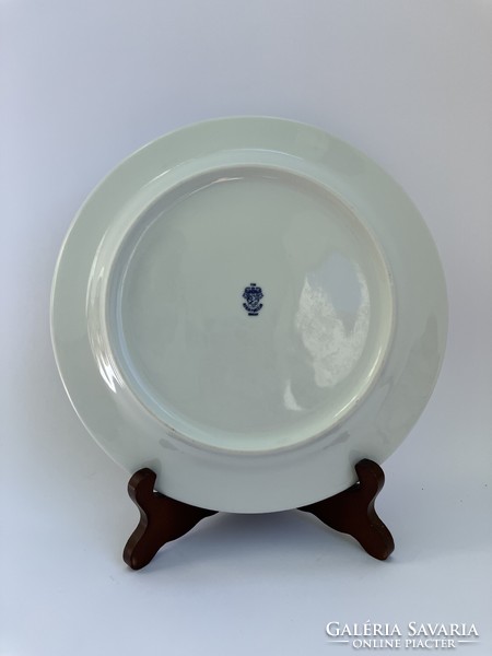 2 Lowland terracotta - brown porcelain flat plates 24 cm