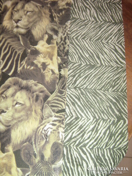 Beautiful tablecloth with wild animals