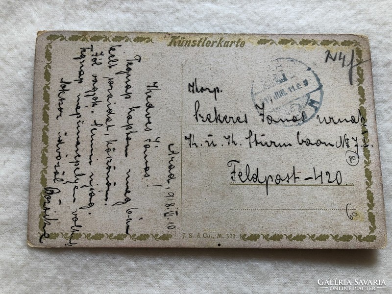 Antik, régi képeslap - 1918                           -6.