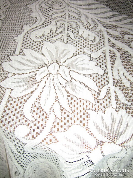 Beautiful baroque flower pattern fringed bottom curtain