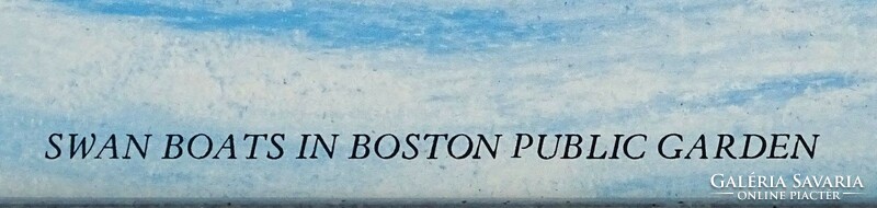1N431 linda belle livine : swan boat in boston public garden
