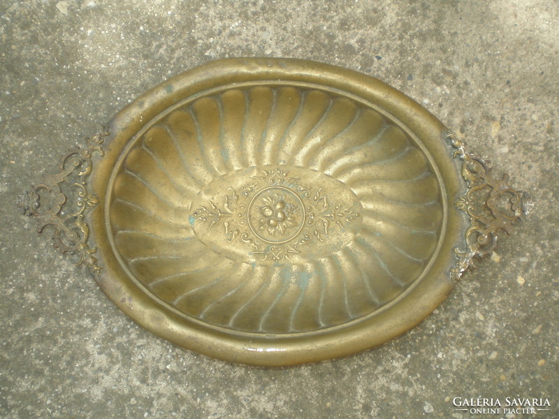 Art Nouveau metal bowl, from old times, (found condition)