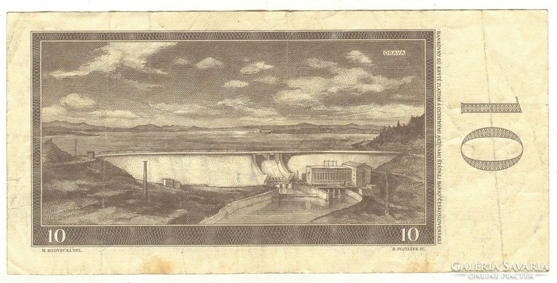 10 korun korona 1960 Csehszlovákia 1.