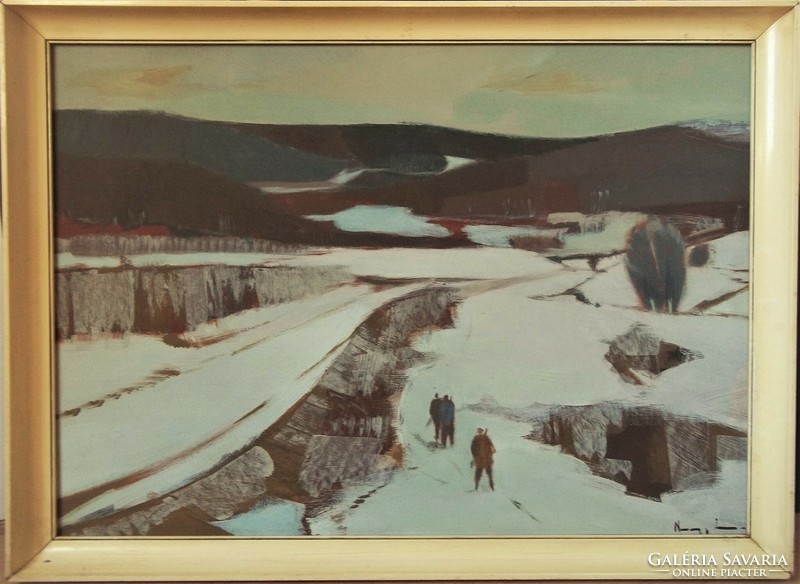 Sándor Ernő Nagy (1926-2013) - winter hunting (art gallery)