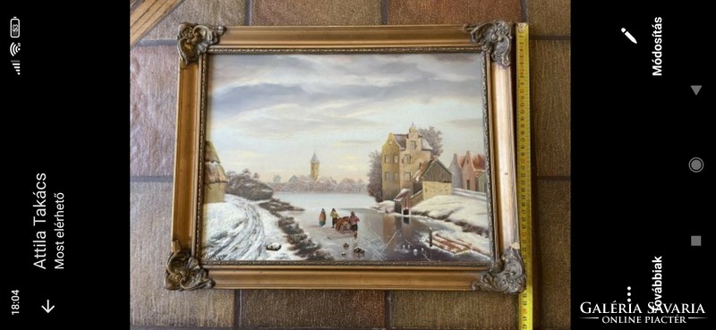 Painting titled Winter Life!