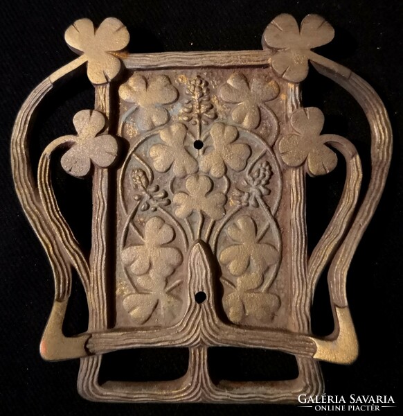 Dt/277 – antique art nouveau metal / copper casting decorative element