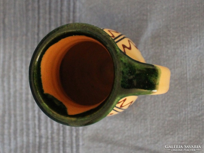 Small glazed ceramic jug