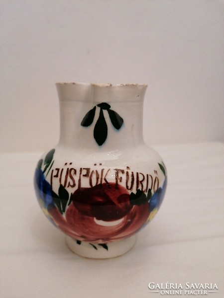 Píspökfürdő ceramic souvenir jug