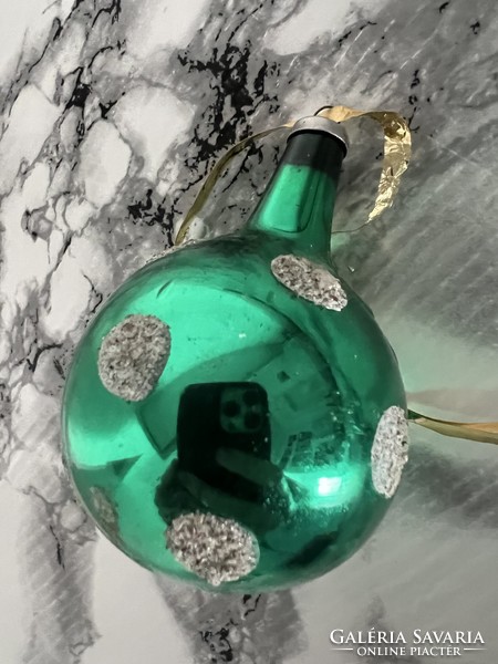 Antik üveg gömb karácsonyfadísz