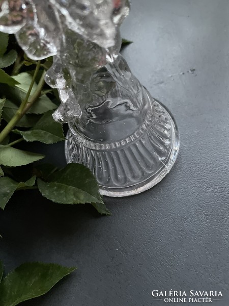 Angelic ice glass candle holder