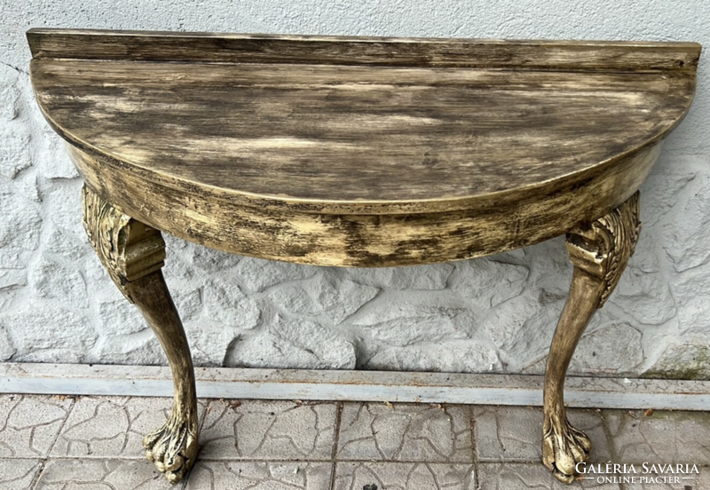 Semicircular console/side table