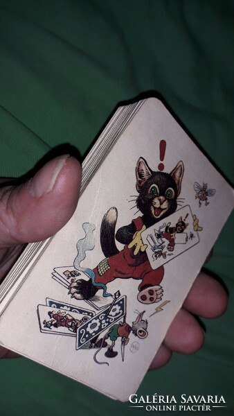 Antique black cat playing card rarity as shown in pictures