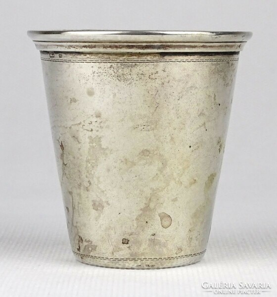 1N332 silver glass baptismal cup with old Tomi inscription 47g