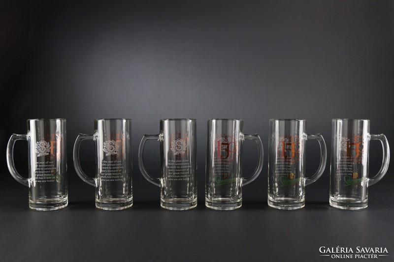 Staropramen beer mug 6 pieces, rastal, 150th Anniversary