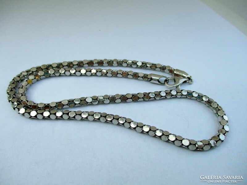 Wonderful wide sparkling silver necklace / necklaces