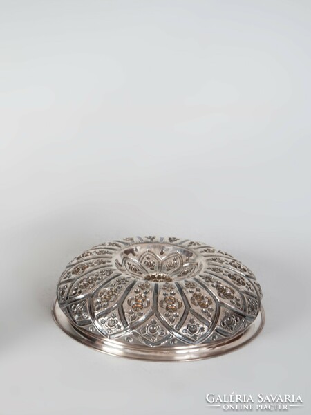 Silver flower bowl