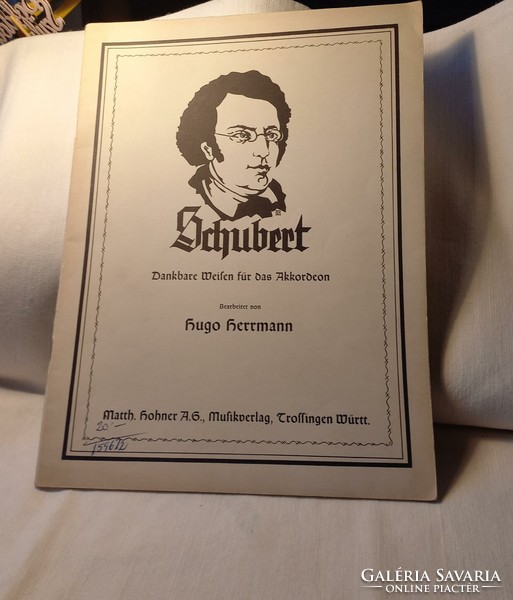 Schubert transcriptions for tango accordion sheet music