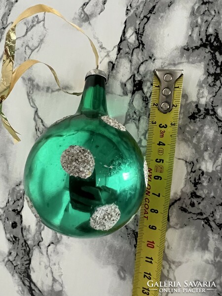 Antik üveg gömb karácsonyfadísz