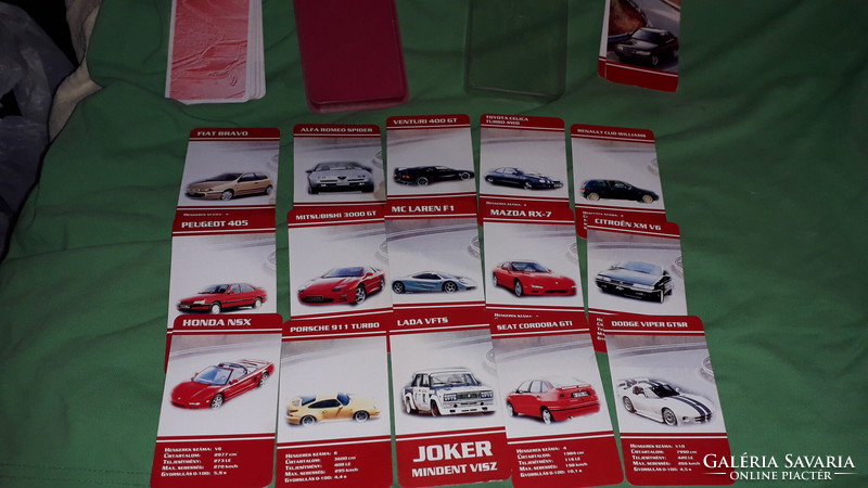 Old Hungarian car card complete with its rare box as shown in the pictures