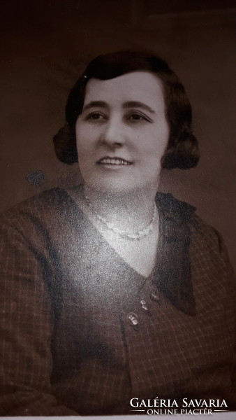 Antik 1920-as évek hölgy portré fotó szépia képeslap  a képek szerint