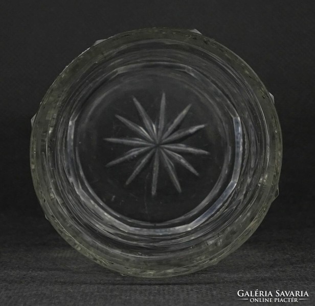 1N336 antique monogrammed glass glass baptismal glass glass 10 cm