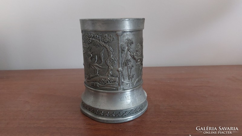 (K) Chinese (?) Pewter cup.