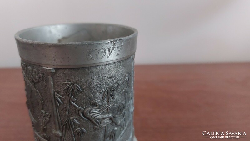 (K) Chinese (?) Pewter cup.