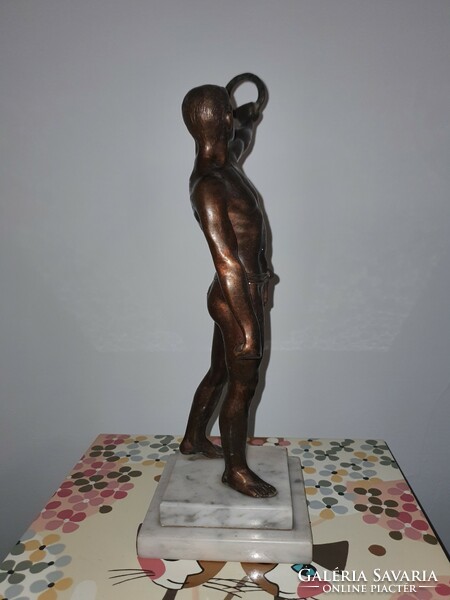 Olympic winner bronze statue 33 cm