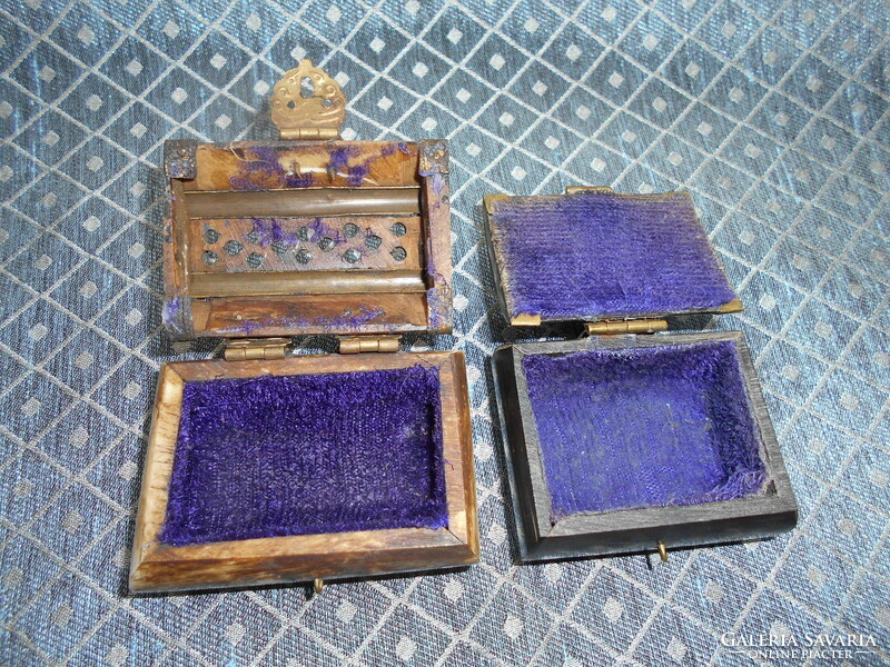 2 wood-copper-bone jewelry boxes - the price applies to 1 piece