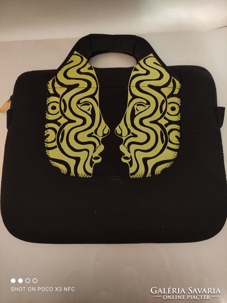 Vintage laptop táska egyedi exkluzív vélhetően Keith Haring táska jelzett