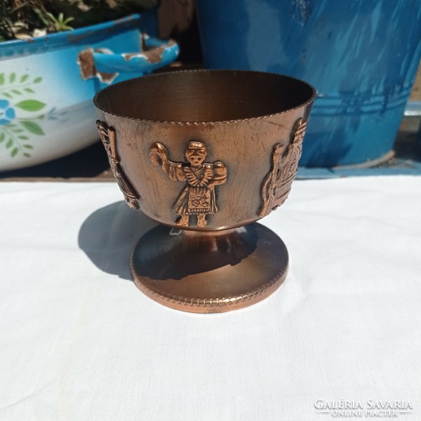 Retro copper folk goblet, cup