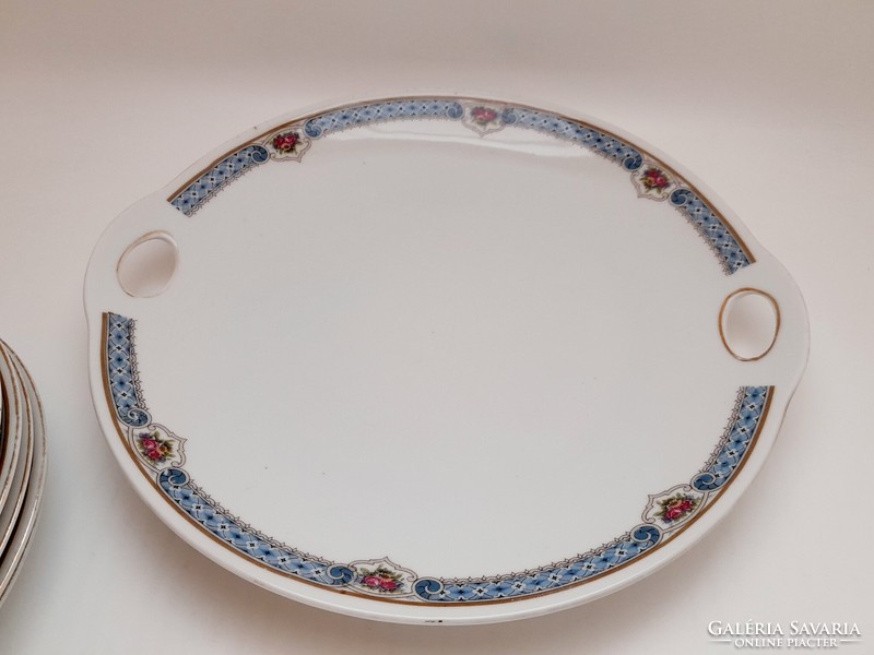 Czech porcelain cake set