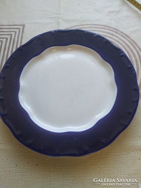 Porcelain plate with cobalt blue pattern for sale!