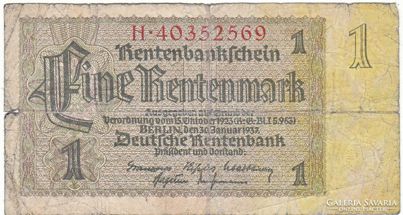 Germany 1 annuity stamp 1937 fa