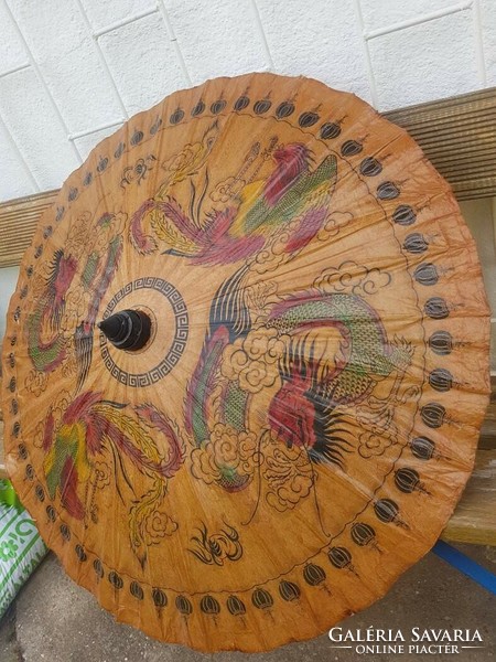 Oriental, Chinese umbrella, old craftsman. 2.