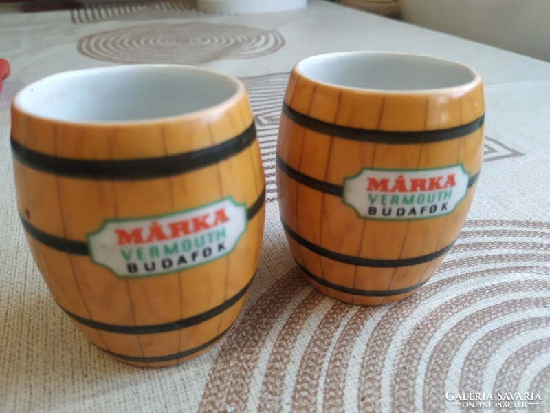 Hollóházi 2 barrel glasses for sale!