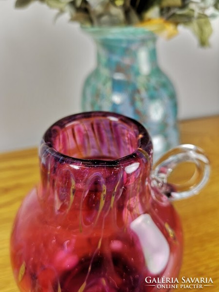 Pink vintage glass vase - 50116