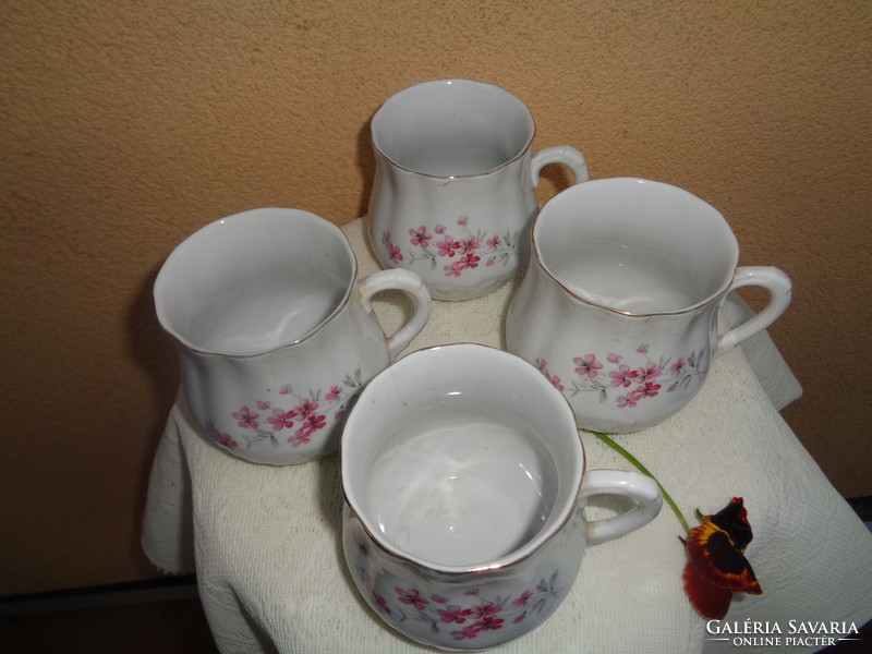 Zsolnay potty, old cups, never used, 4 pcs