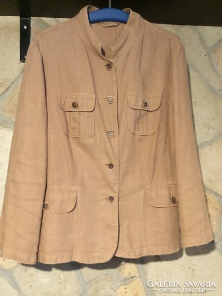 Linen safari blazer (size 42/44) French