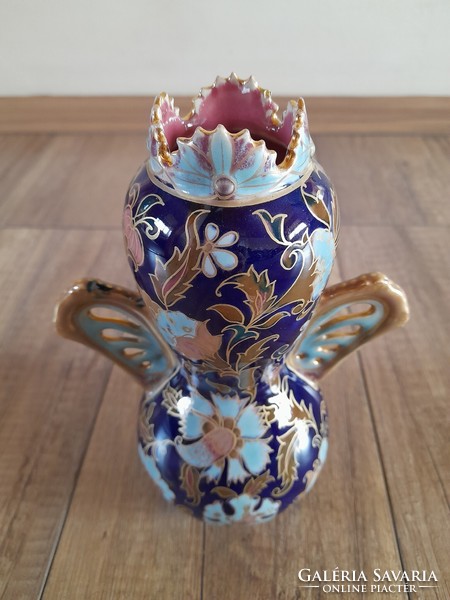 Antique Zsolnay vase with Persian pattern