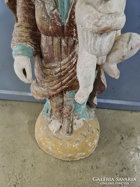 Antique wooden statue