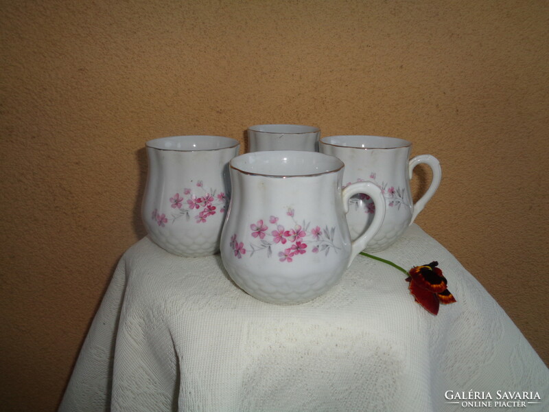 Zsolnay pocakos   , régi csészék ,  használva még nem voltak , 4 db